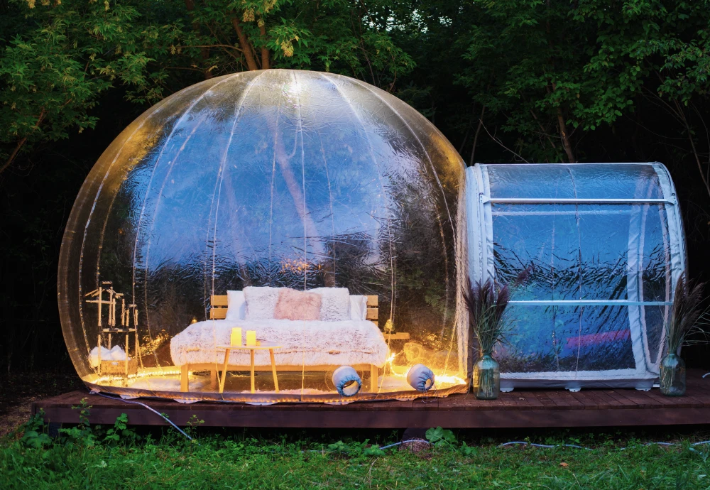 glamping bubble tent